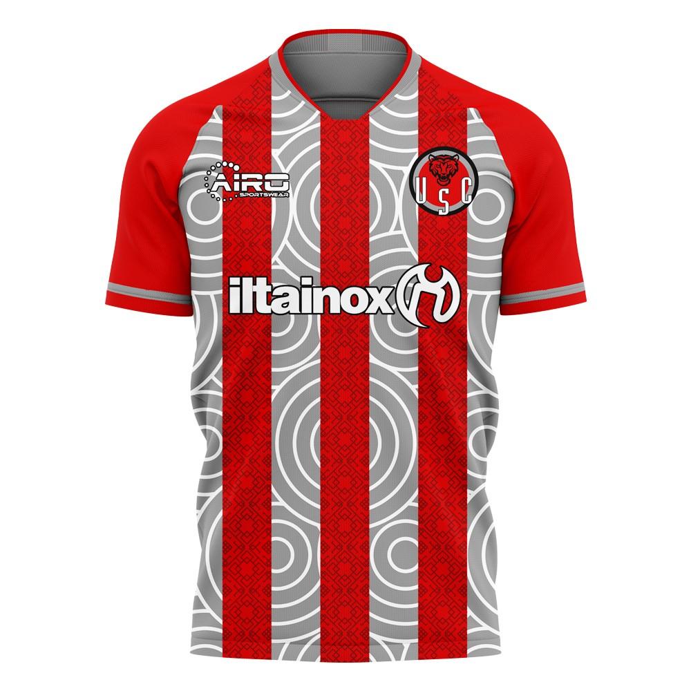 Cremonese 2025-2026 Home Concept Football Kit (Airo) - Kids (Long Sleeve)