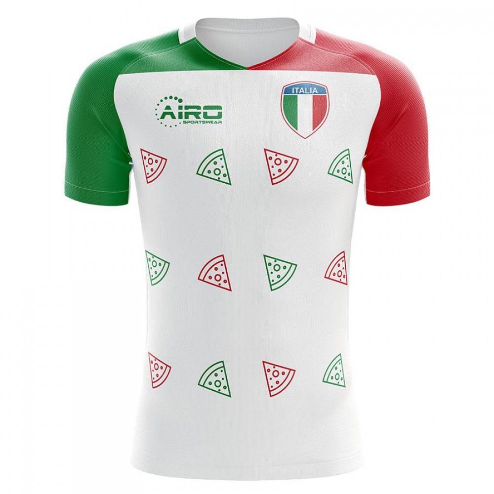 Italy 2023-2024 Pizza Concept Football Kit (Airo) - Kids (Long Sleeve)