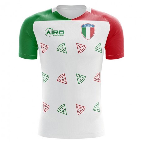 Italy 2023-2024 Pizza Concept Football Kit (Airo) - Kids (Long Sleeve)