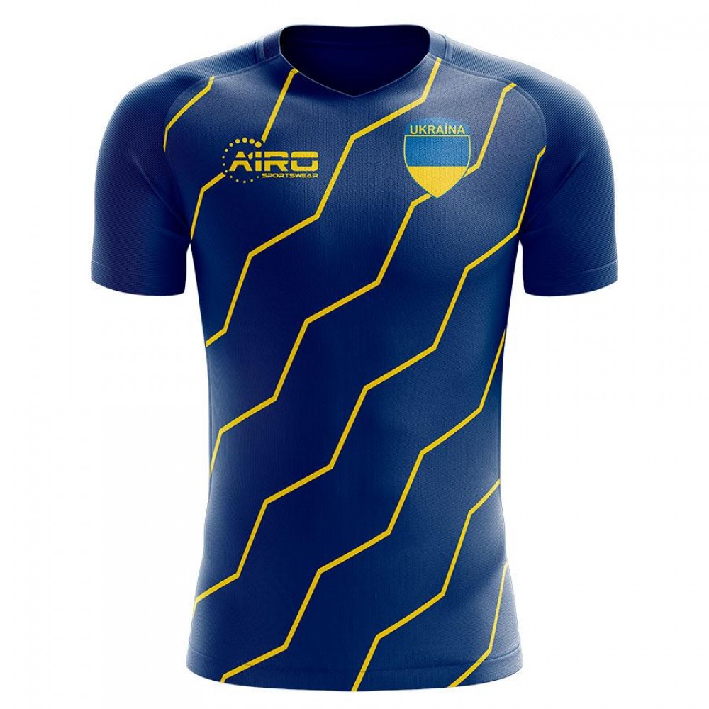 Ukraine 2023-2024 Away Concept Football Kit (Airo) - Adult Long Sleeve