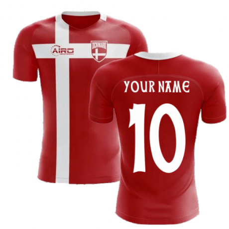 2023-2024 Denmark Flag Concept Football Shirt (Your Name)