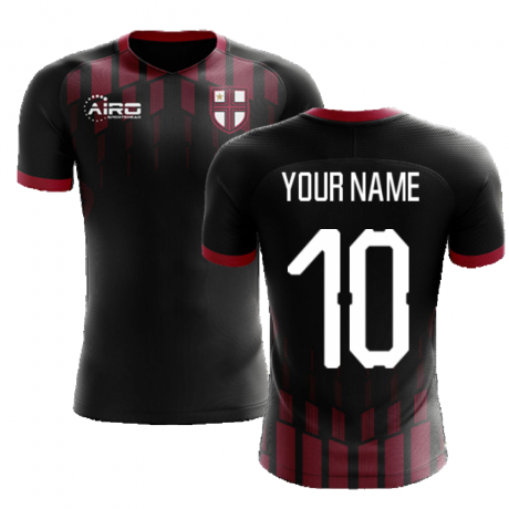 2025-2026 Milan Pre-Match Concept Football Shirt (Your Name)