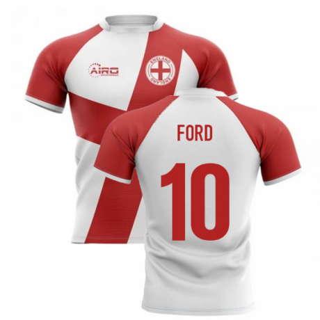 2023-2024 England Flag Concept Rugby Shirt (Ford 10)