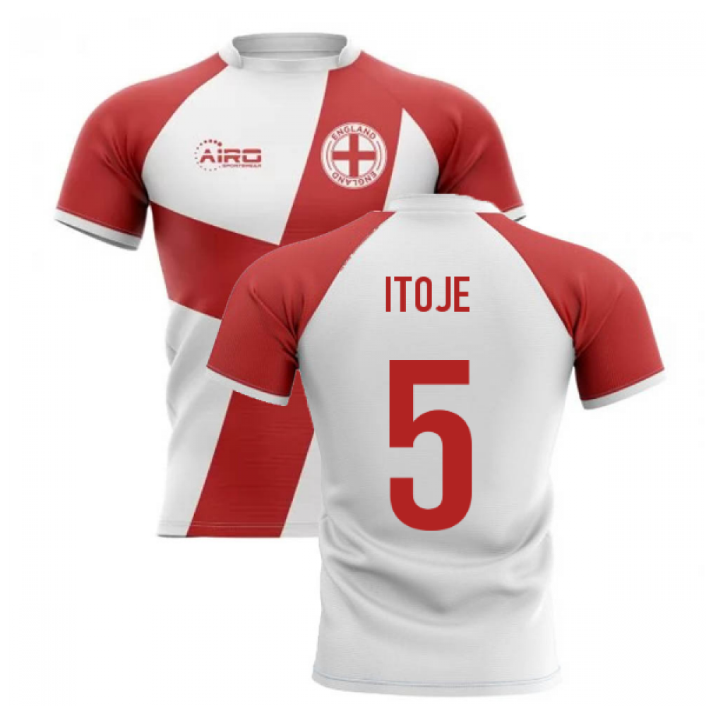 2023-2024 England Flag Concept Rugby Shirt (Itoje 5)