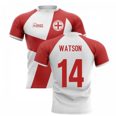 2023-2024 England Flag Concept Rugby Shirt (Watson 14)