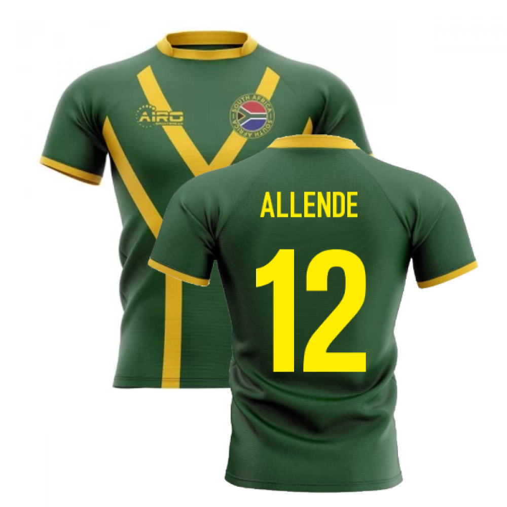 2025-2026 South Africa Springboks Flag Concept Rugby Shirt (Allende 12)