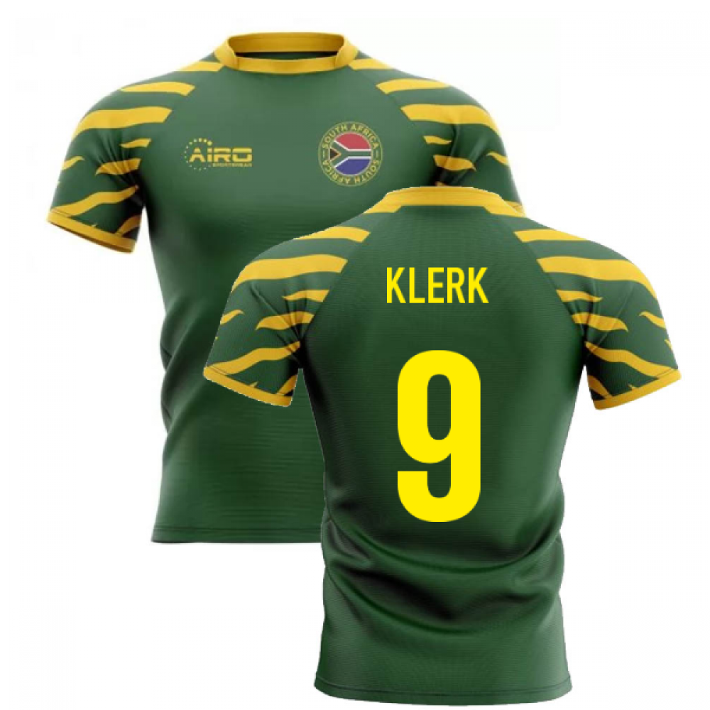 2023-2024 South Africa Springboks Home Concept Rugby Shirt (Klerk 9)