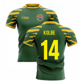 2024-2025 South Africa Springboks Home Concept Rugby Shirt (Kolbe 14)