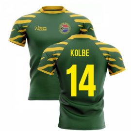 2023-2024 South Africa Springboks Home Concept Rugby Shirt (Kolbe 14)