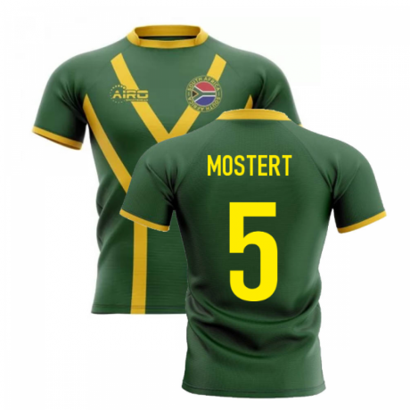 2023-2024 South Africa Springboks Flag Concept Rugby Shirt (Mostert 5)