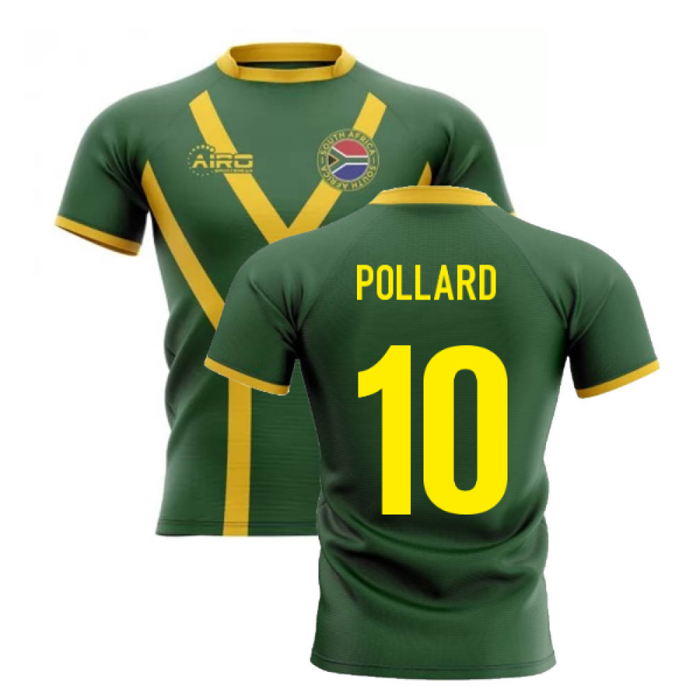 2025-2026 South Africa Springboks Flag Concept Rugby Shirt (Pollard 10)