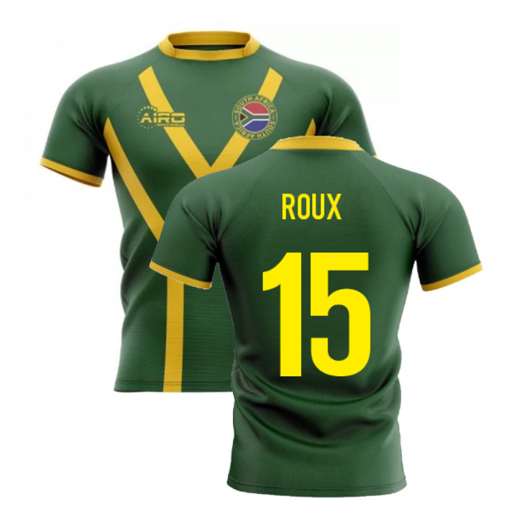 2025-2026 South Africa Springboks Flag Concept Rugby Shirt (Roux 15)
