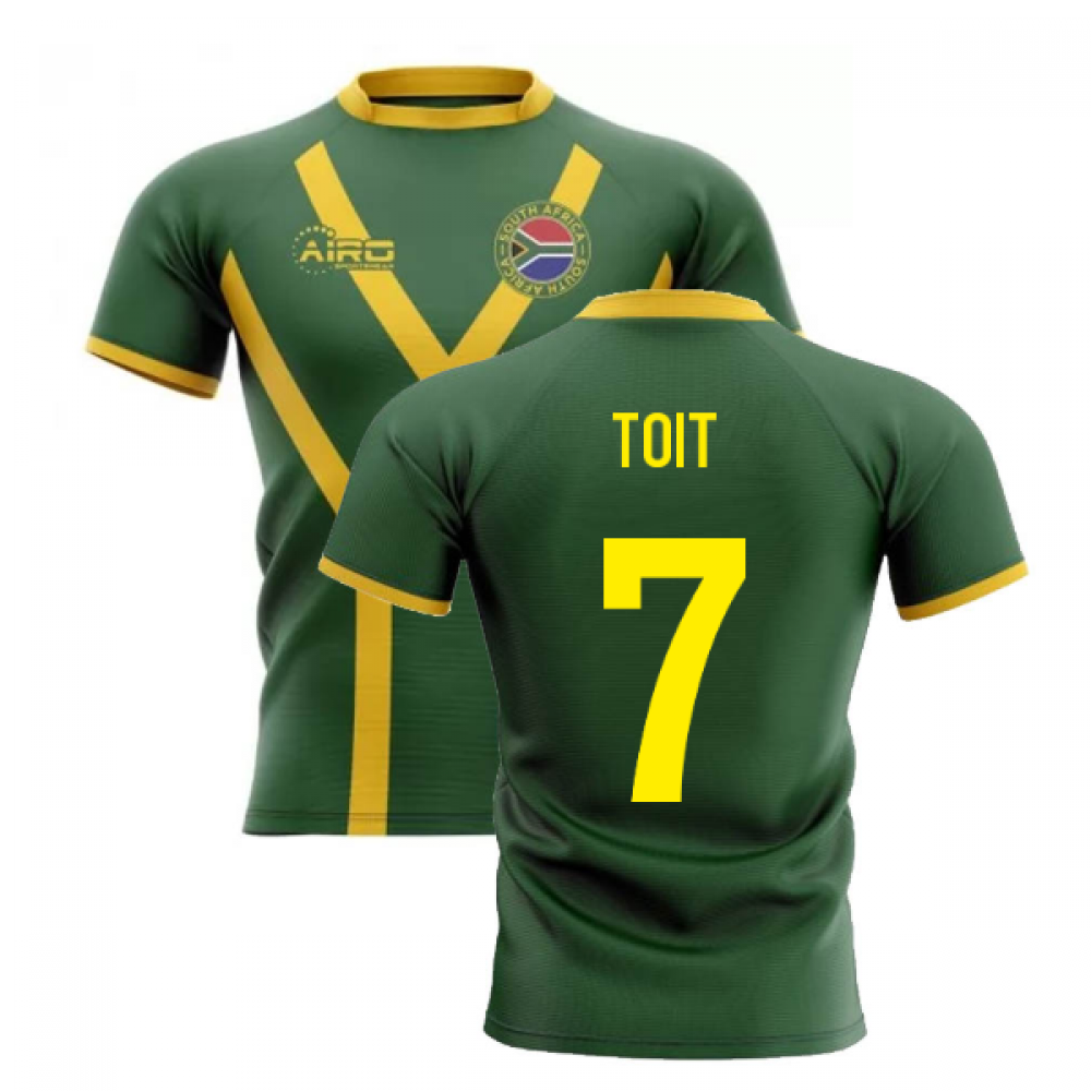 2023-2024 South Africa Springboks Flag Concept Rugby Shirt (Toit 7)