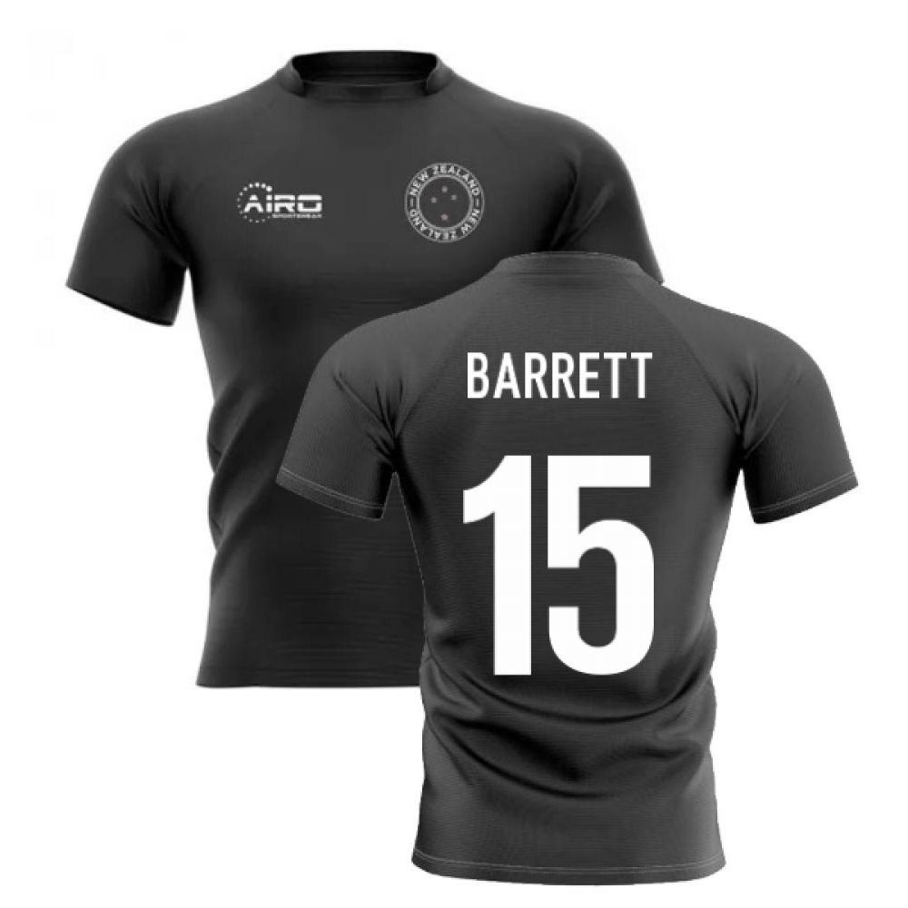 2025-2026 New Zealand Home Concept Rugby Shirt (Barrett 15)