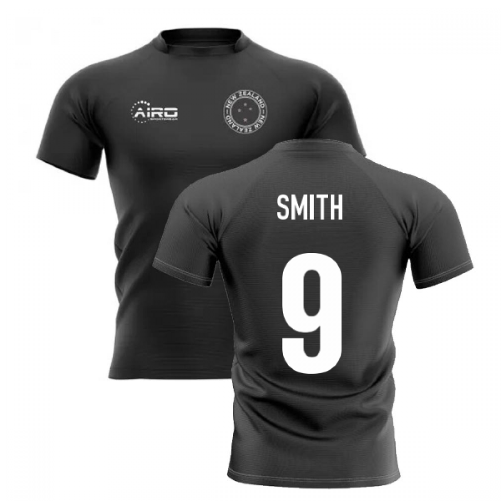 2023-2024 New Zealand Home Concept Rugby Shirt (Smith 9)