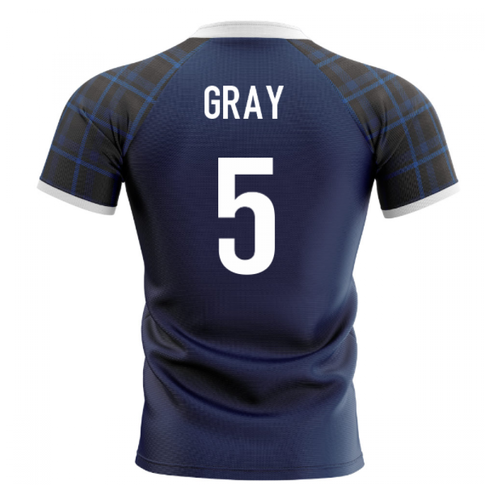 2023-2024 Scotland Home Concept Rugby Shirt (Gray 5)