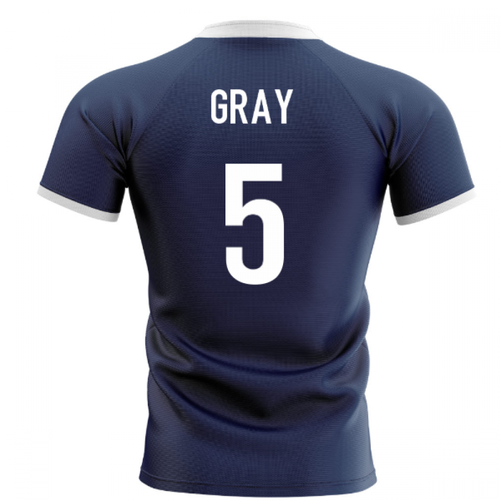 2023-2024 Scotland Flag Concept Rugby Shirt (Gray 5)