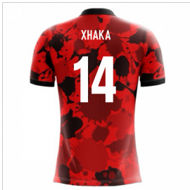 2023-2024 Albania Airo Concept Home Shirt (Xhaka 14) - Kids