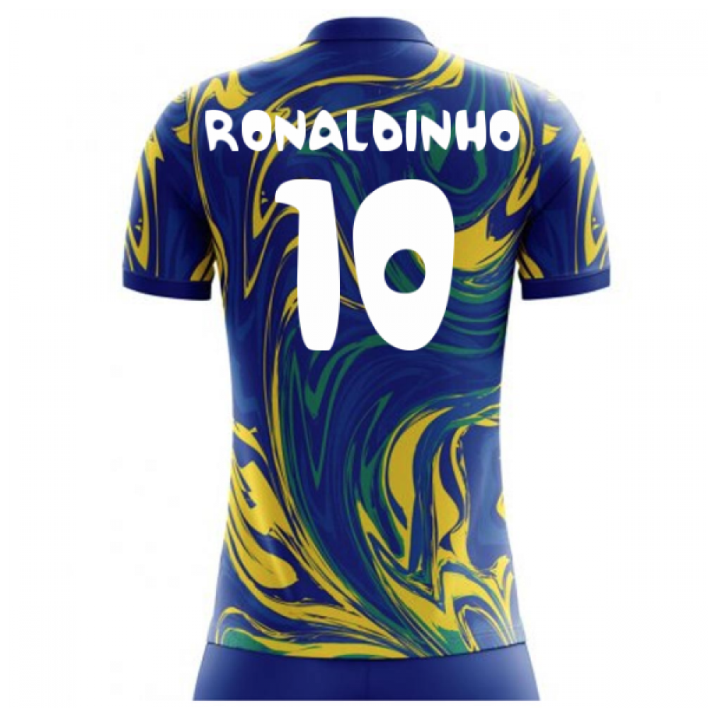 2023-2024 Brazil Away Concept Shirt (Ronaldinho 10) - Kids