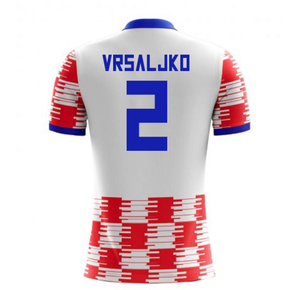 2023-2024 Croatia Home Concept Shirt (Vrsaljko 2)