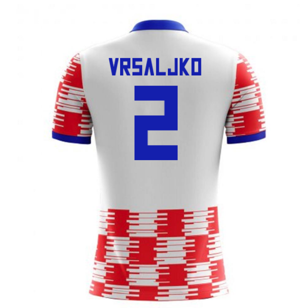 2025-2026 Croatia Home Concept Shirt (Vrsaljko 2)