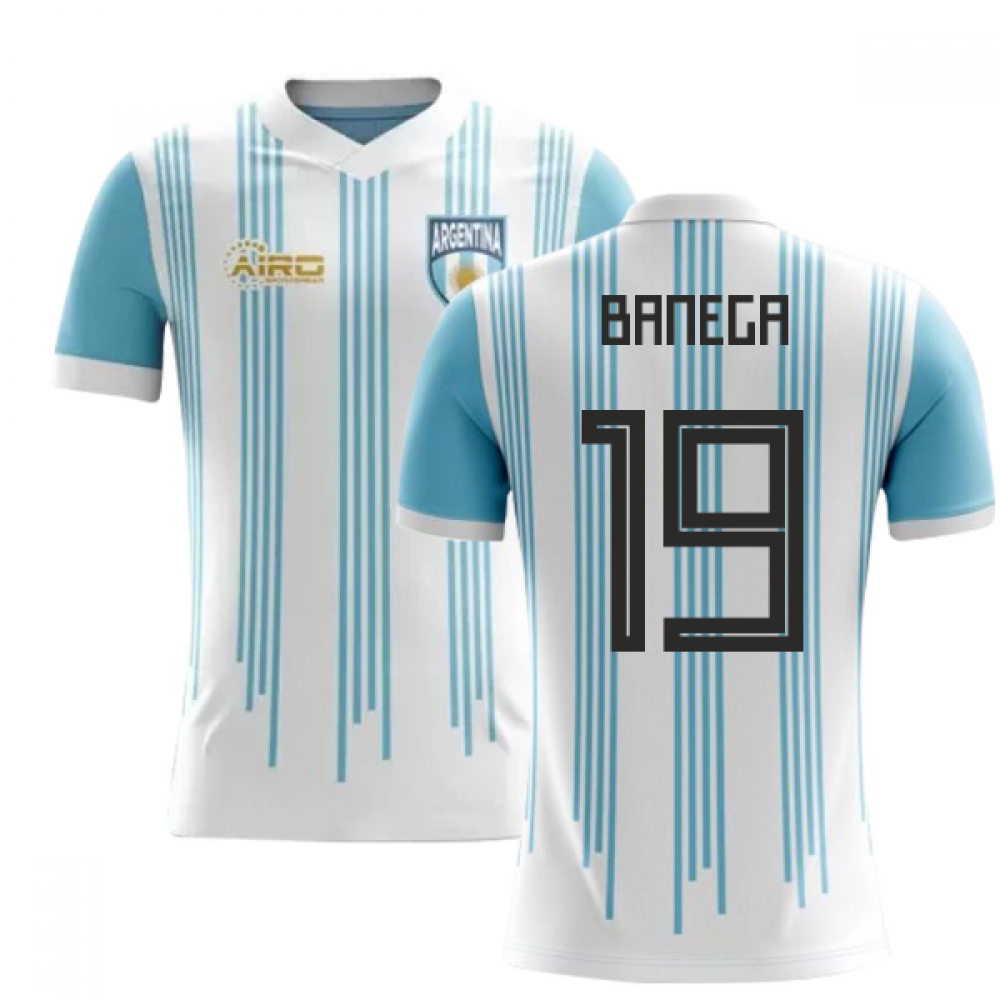 2025-2026 Argentina Home Concept Football Shirt (Banega 19) - Kids