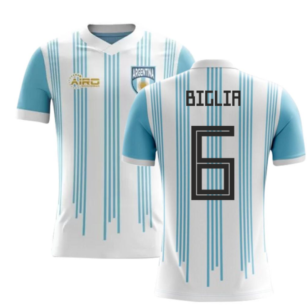 2025-2026 Argentina Home Concept Football Shirt (Biglia 6) - Kids