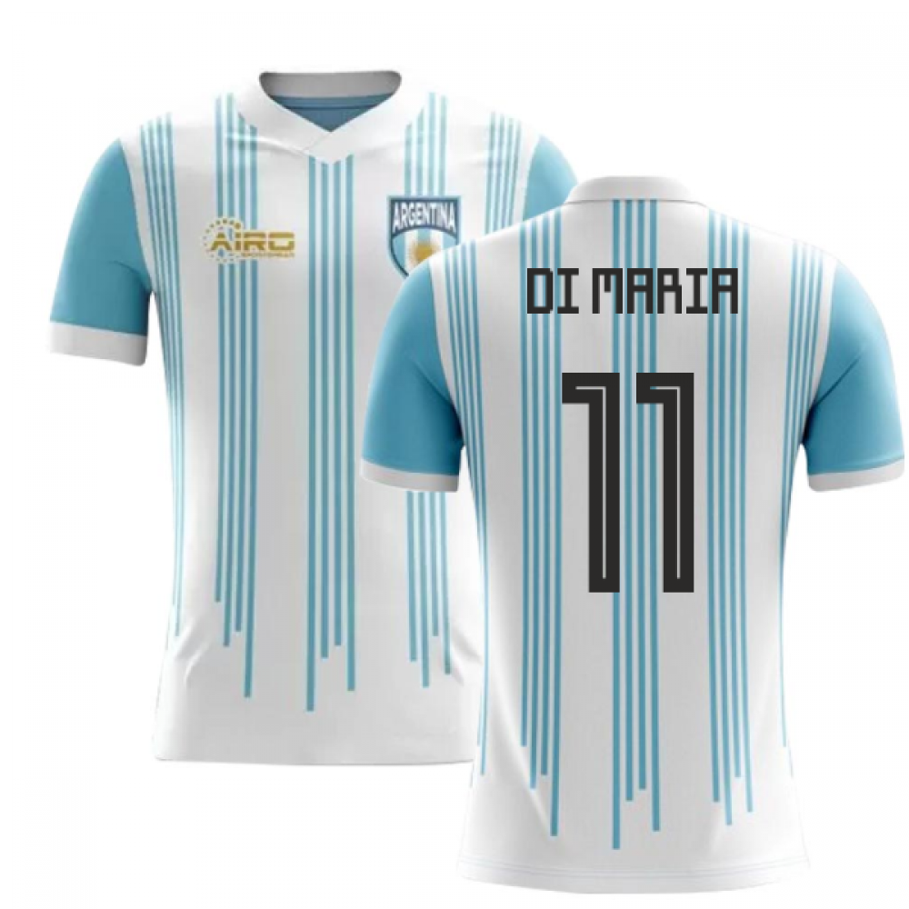 2023-2024 Argentina Home Concept Football Shirt (Di Maria 11) - Kids