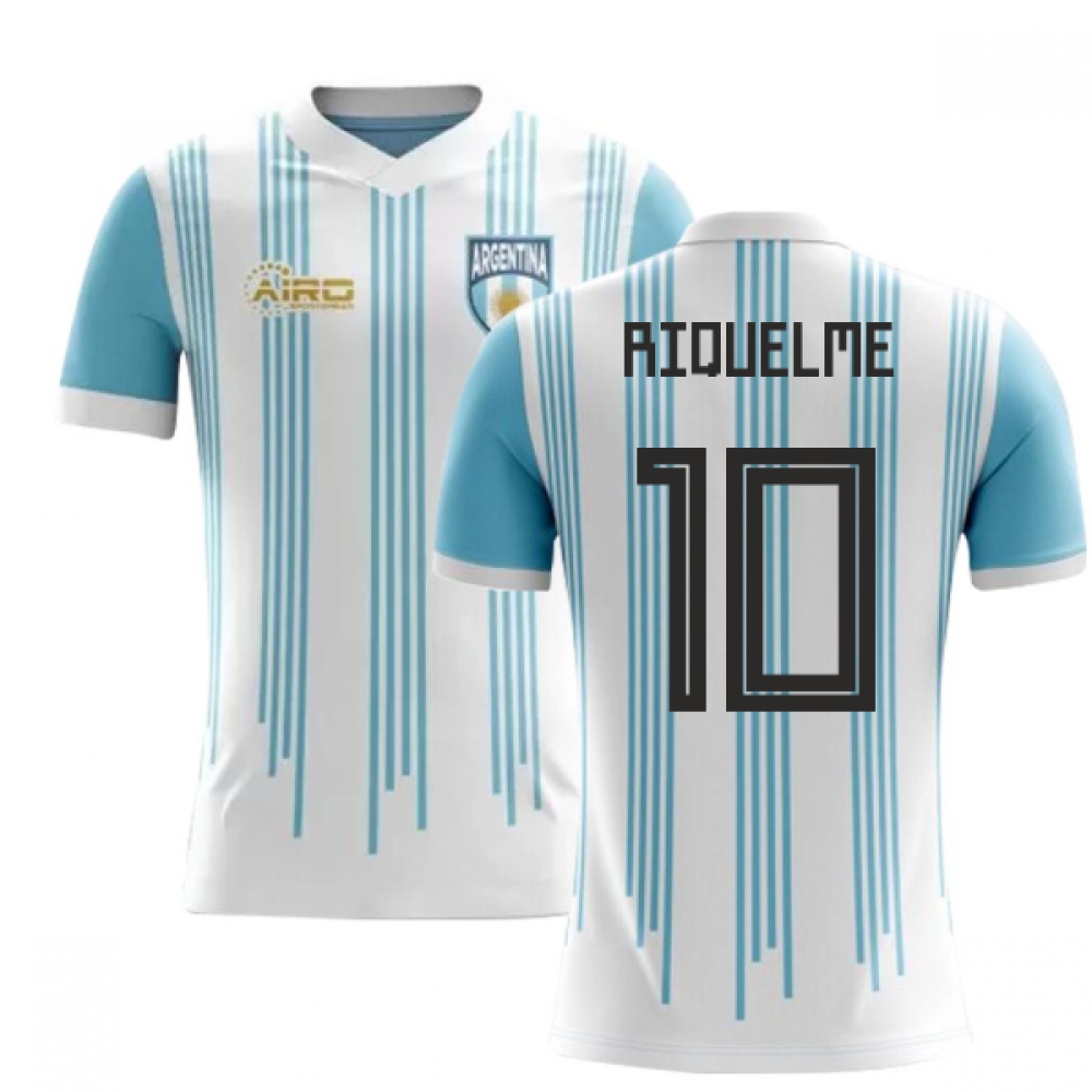 2023-2024 Argentina Home Concept Football Shirt (Riquelme 10)