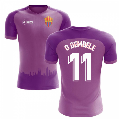 2020-2021 Barcelona Third Concept Football Shirt (O Dembele 11) - Kids