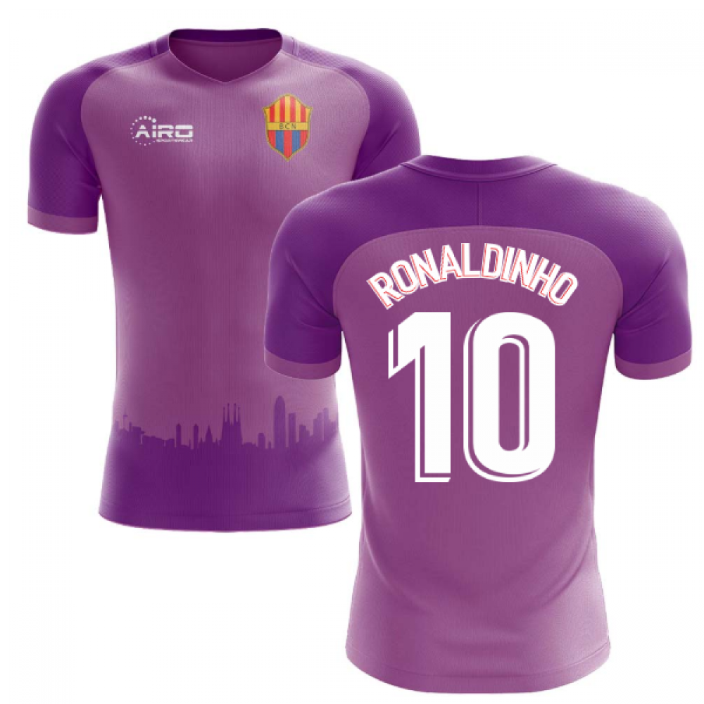 2020-2021 Barcelona Third Concept Football Shirt (Ronaldinho 10) - Kids