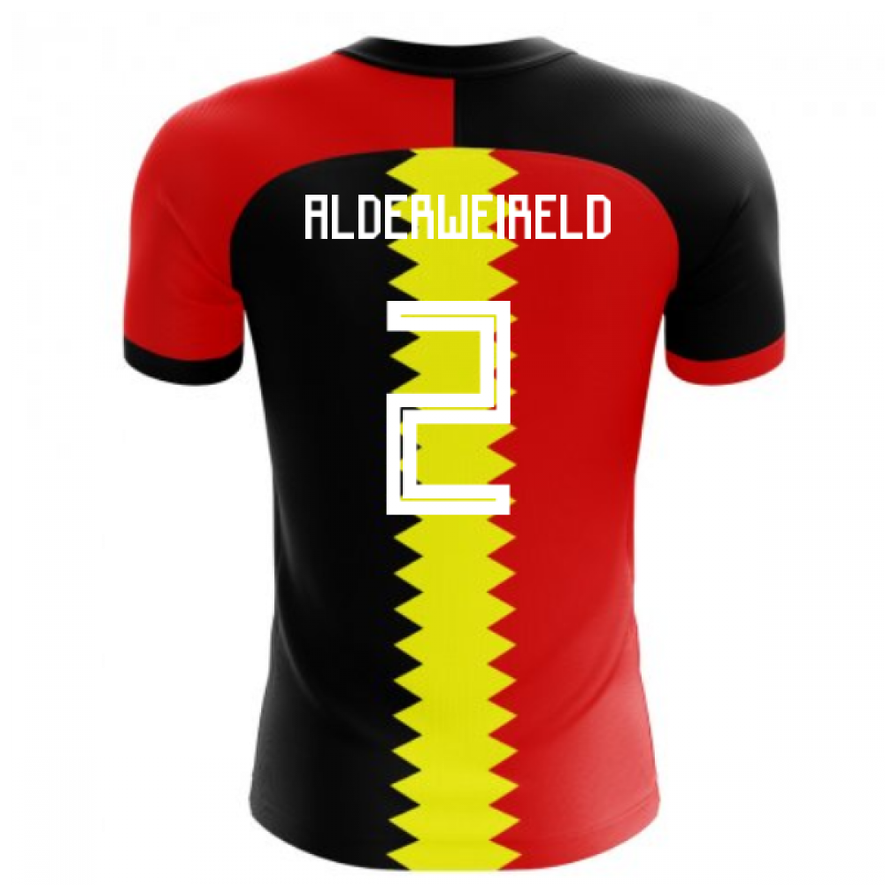 2025-2026 Belgium Flag Concept Football Shirt (Alderweireld 2)