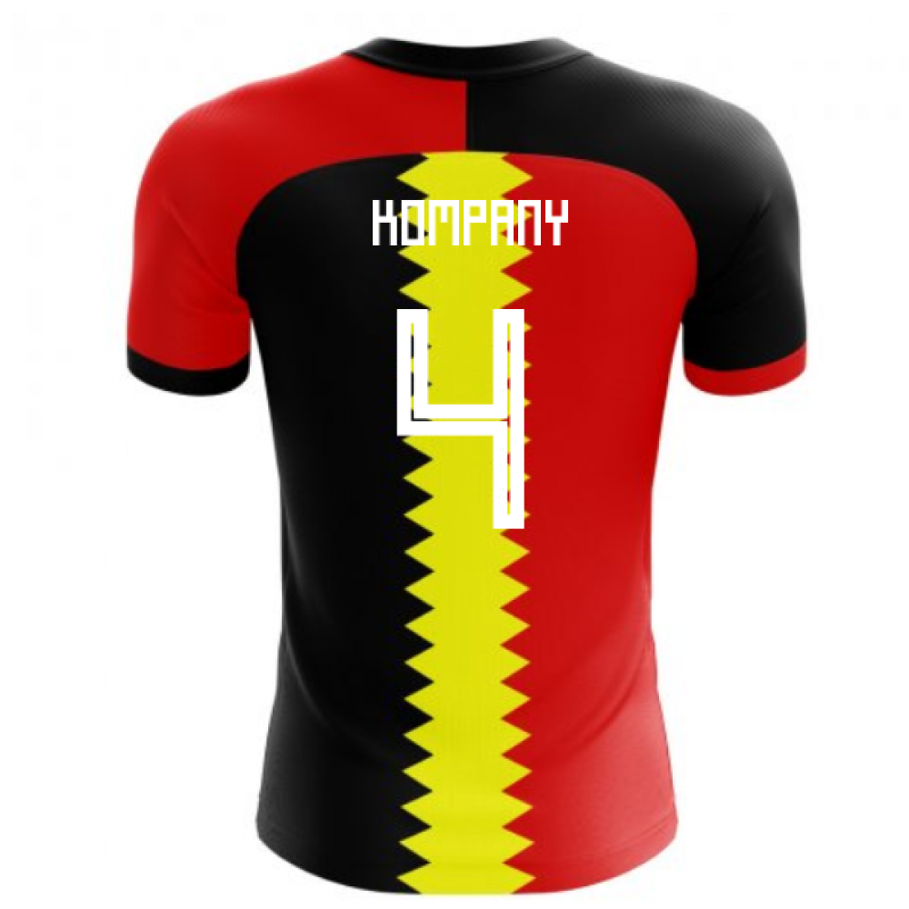 2023-2024 Belgium Flag Concept Football Shirt (Kompany 4) - Kids