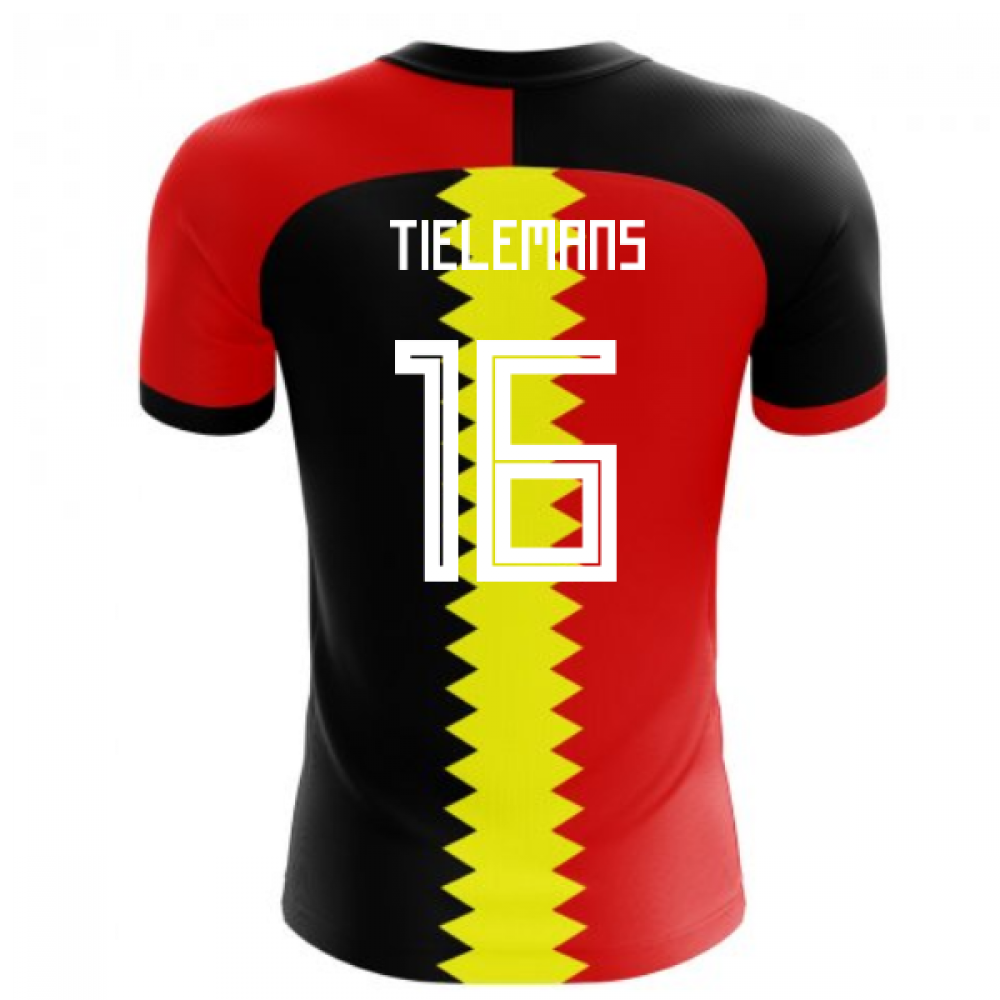 2025-2026 Belgium Flag Concept Football Shirt (Tielemans 16) - Kids