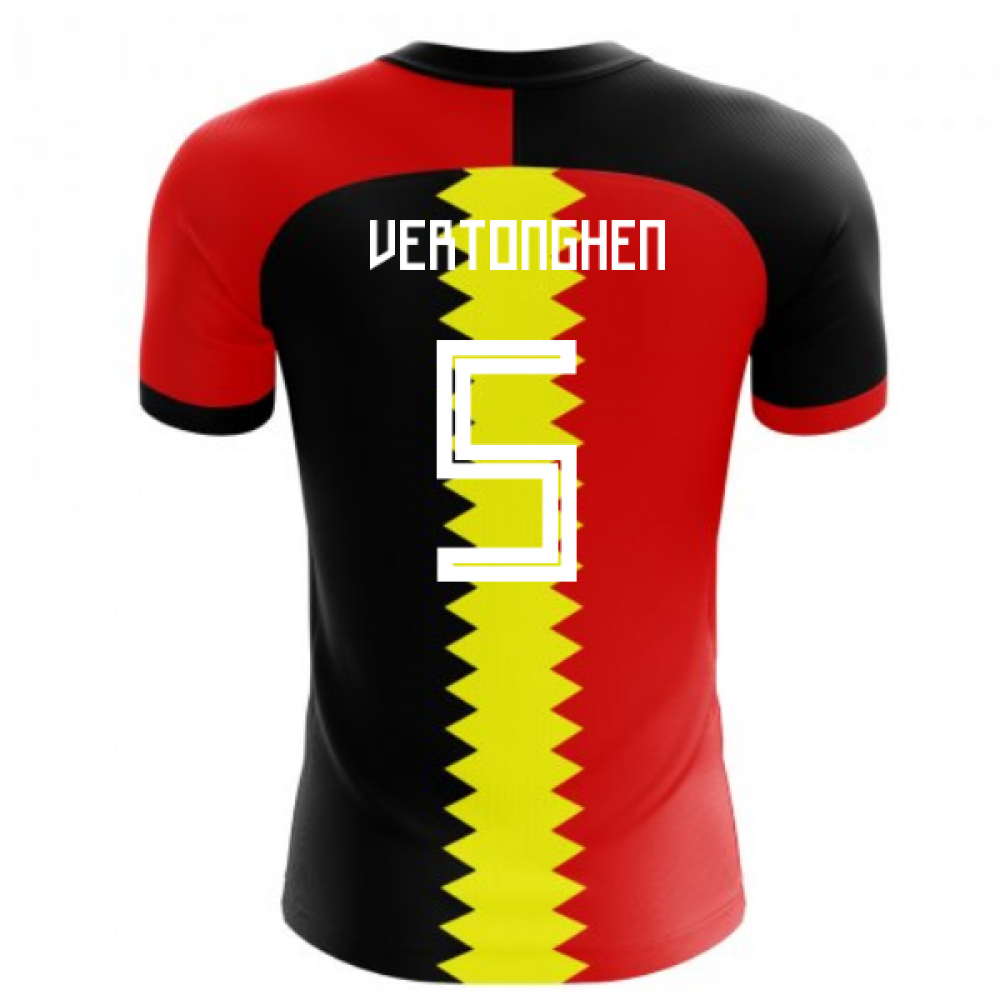2025-2026 Belgium Flag Concept Football Shirt (Vertonghen 5) - Kids