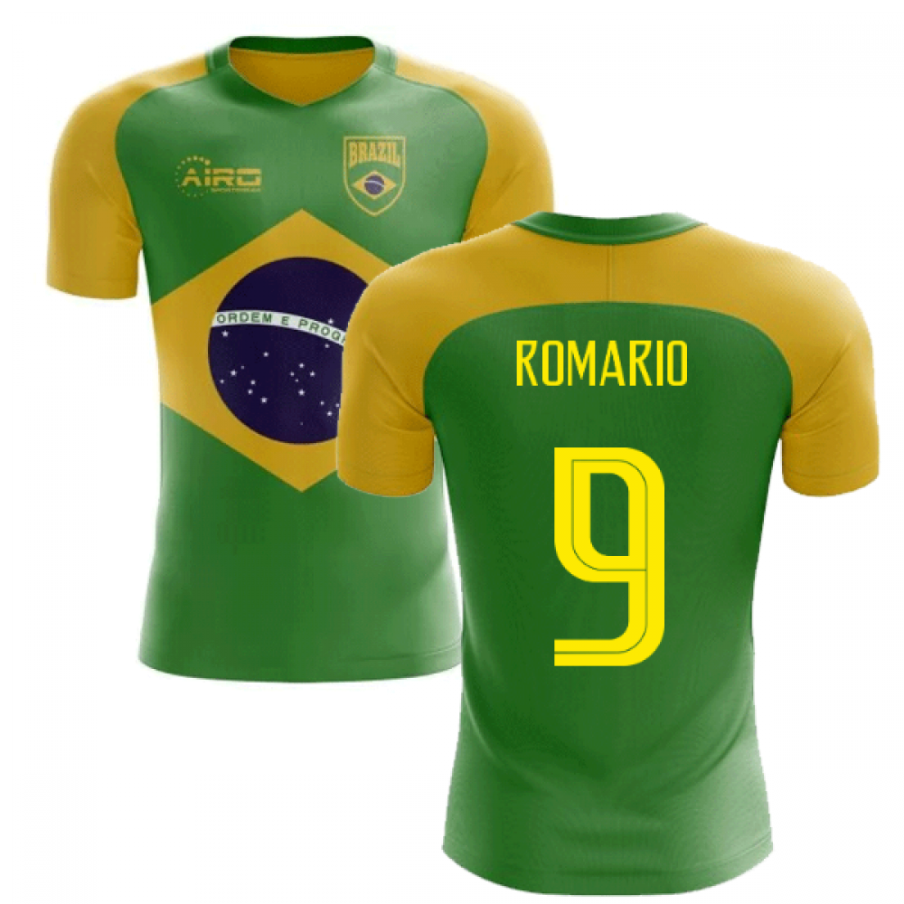 2025-2026 Brazil Flag Concept Football Shirt (Romario 9)