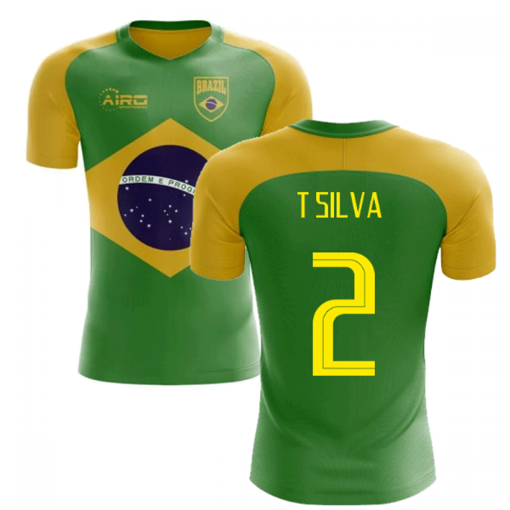 2025-2026 Brazil Flag Concept Football Shirt (T Silva 2)