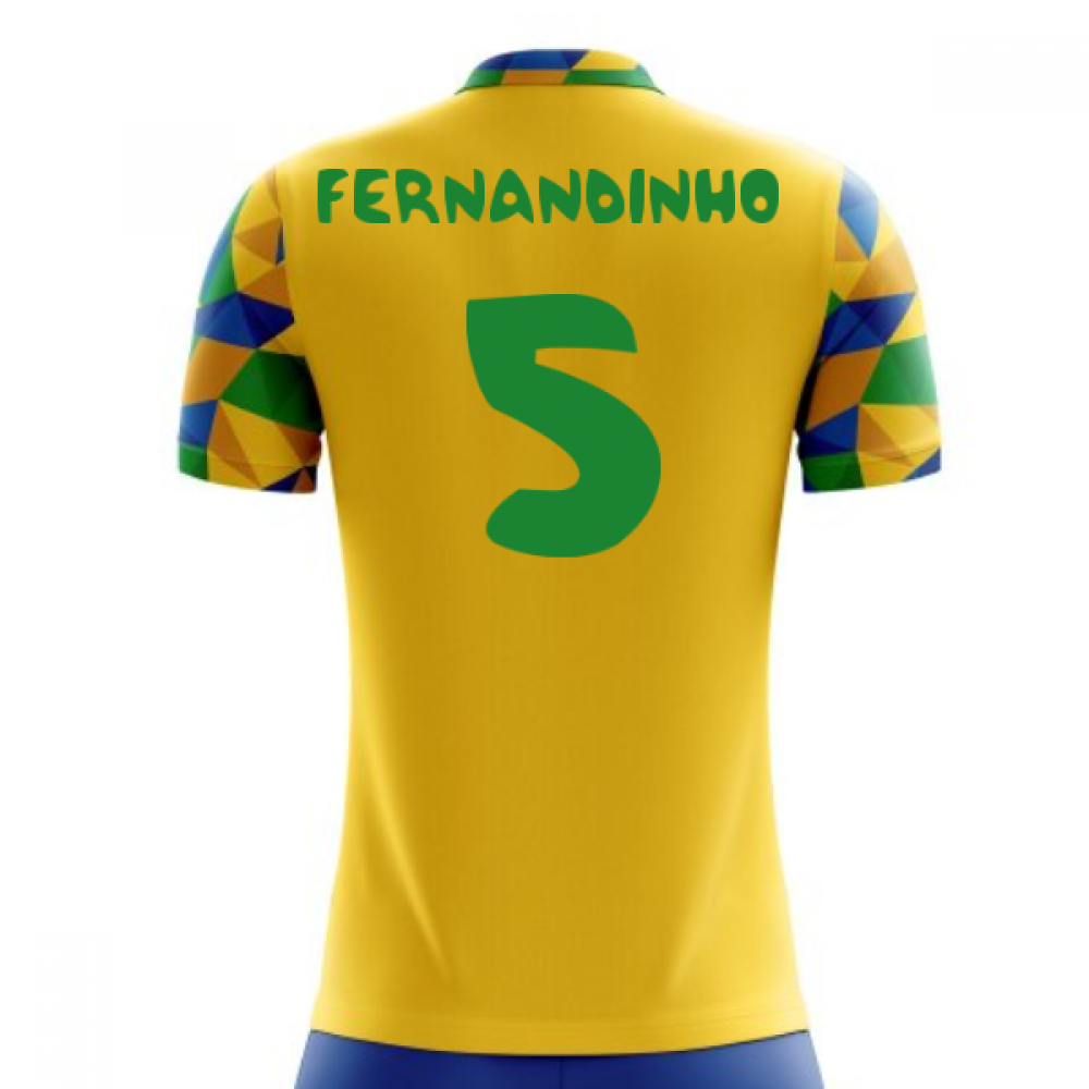 2023-2024 Brazil Home Concept Football Shirt (Fernandinho 5)