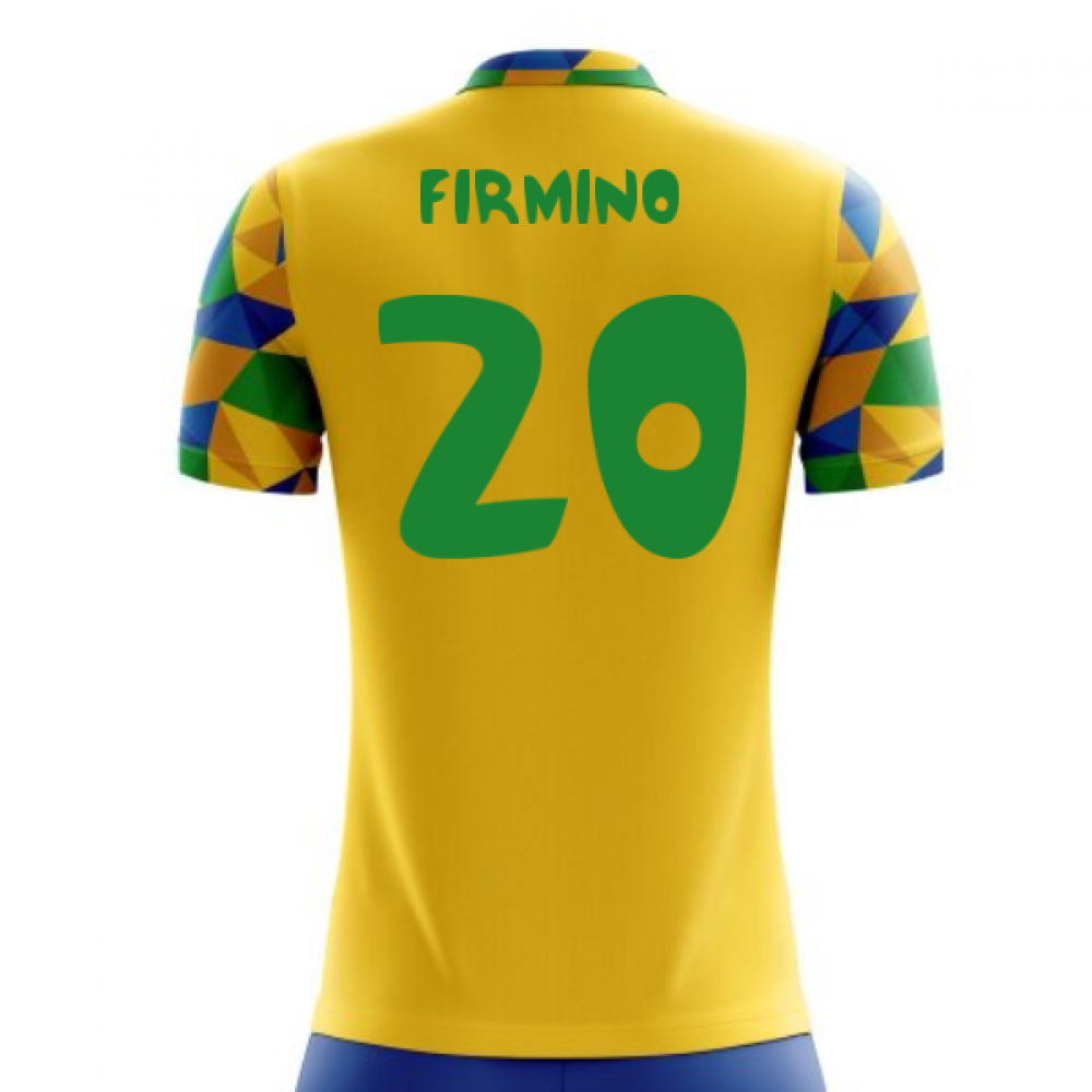2023-2024 Brazil Home Concept Football Shirt (Firmino 20) - Kids