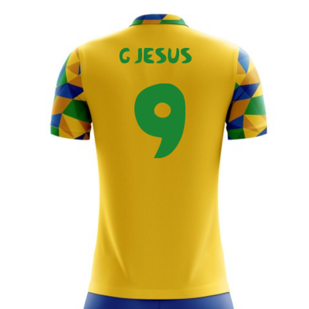 2023-2024 Brazil Home Concept Football Shirt (G Jesus 9)