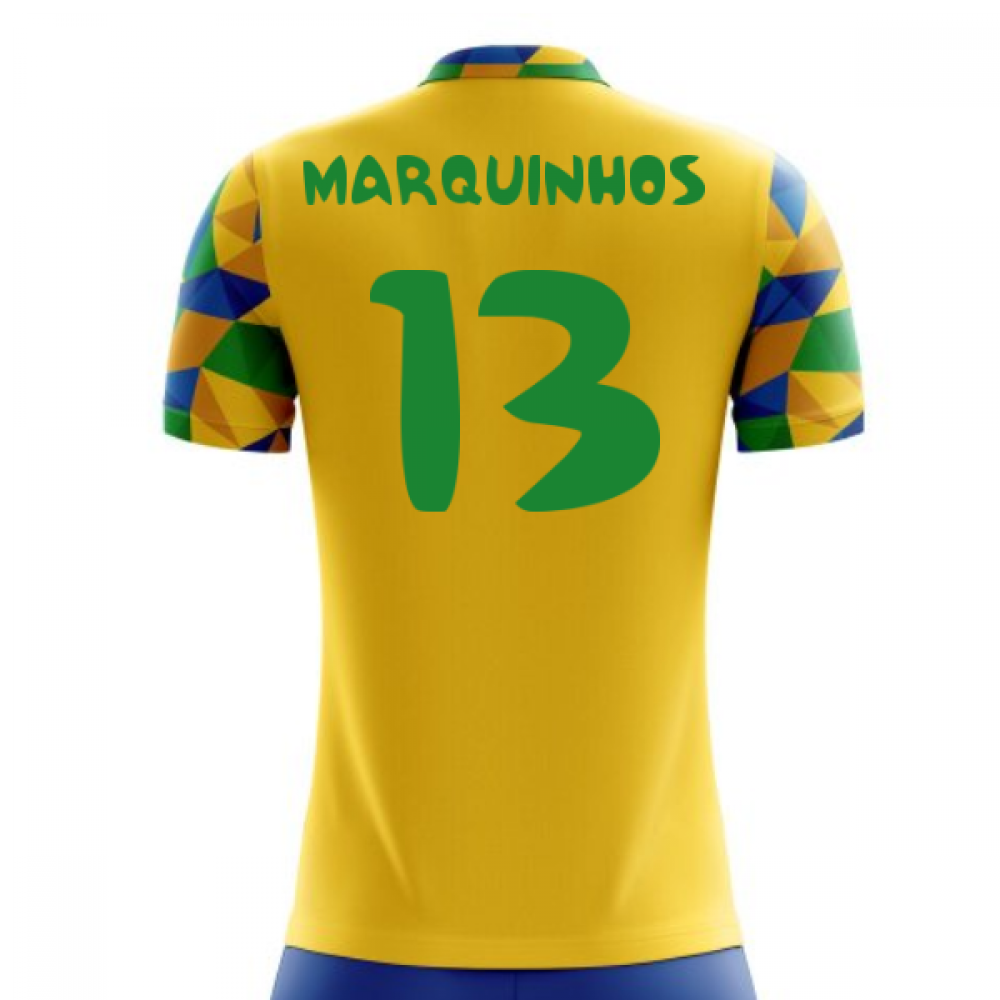 2023-2024 Brazil Home Concept Football Shirt (Marquinhos 13)