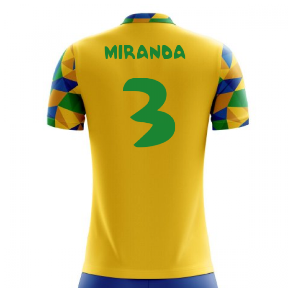 2023-2024 Brazil Home Concept Football Shirt (Miranda 3) - Kids