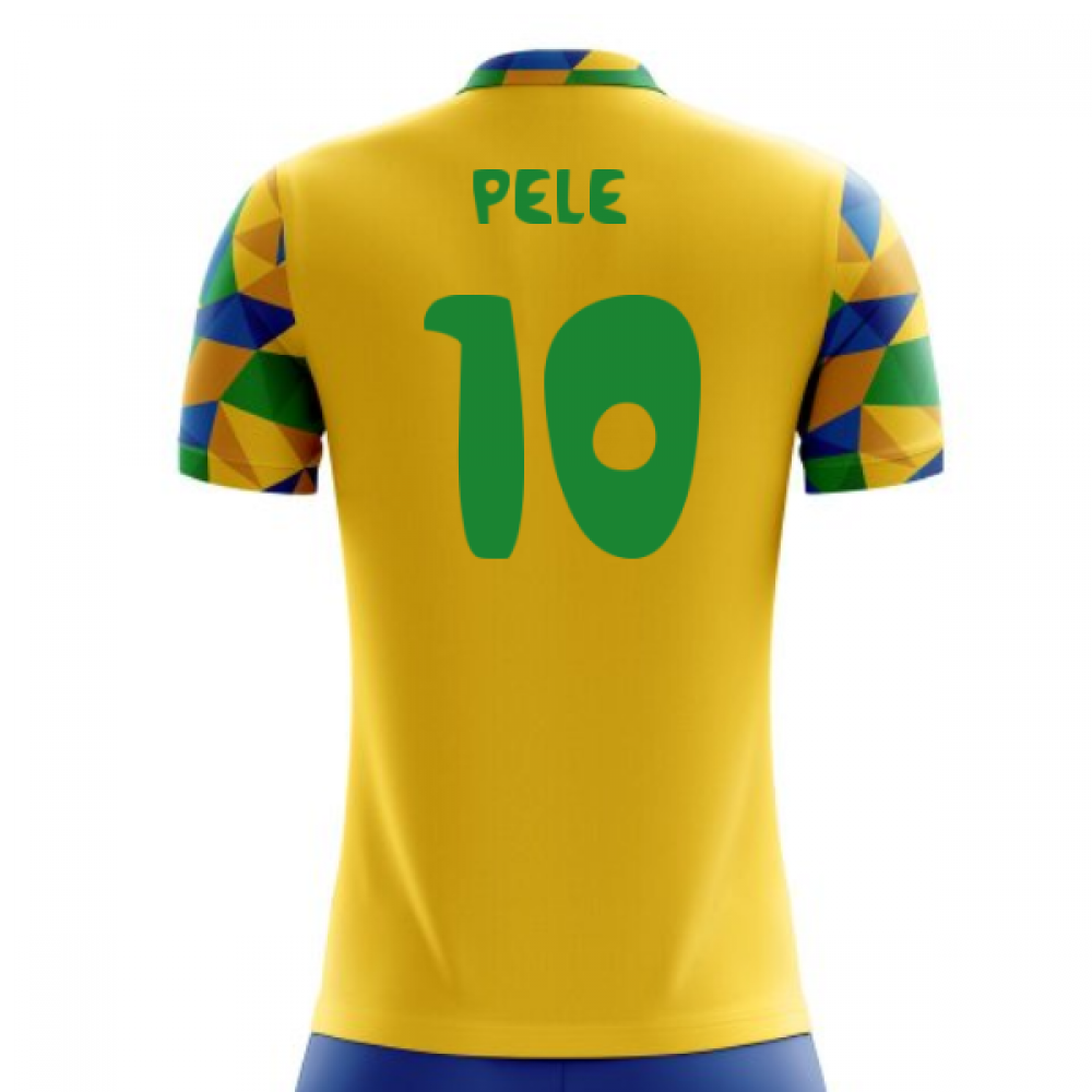 2023-2024 Brazil Home Concept Football Shirt (Pele 10) - Kids