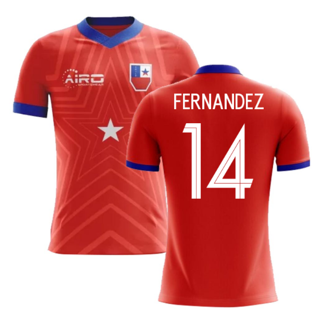2025-2026 Chile Home Concept Football Shirt (Fernandez 14) - Kids