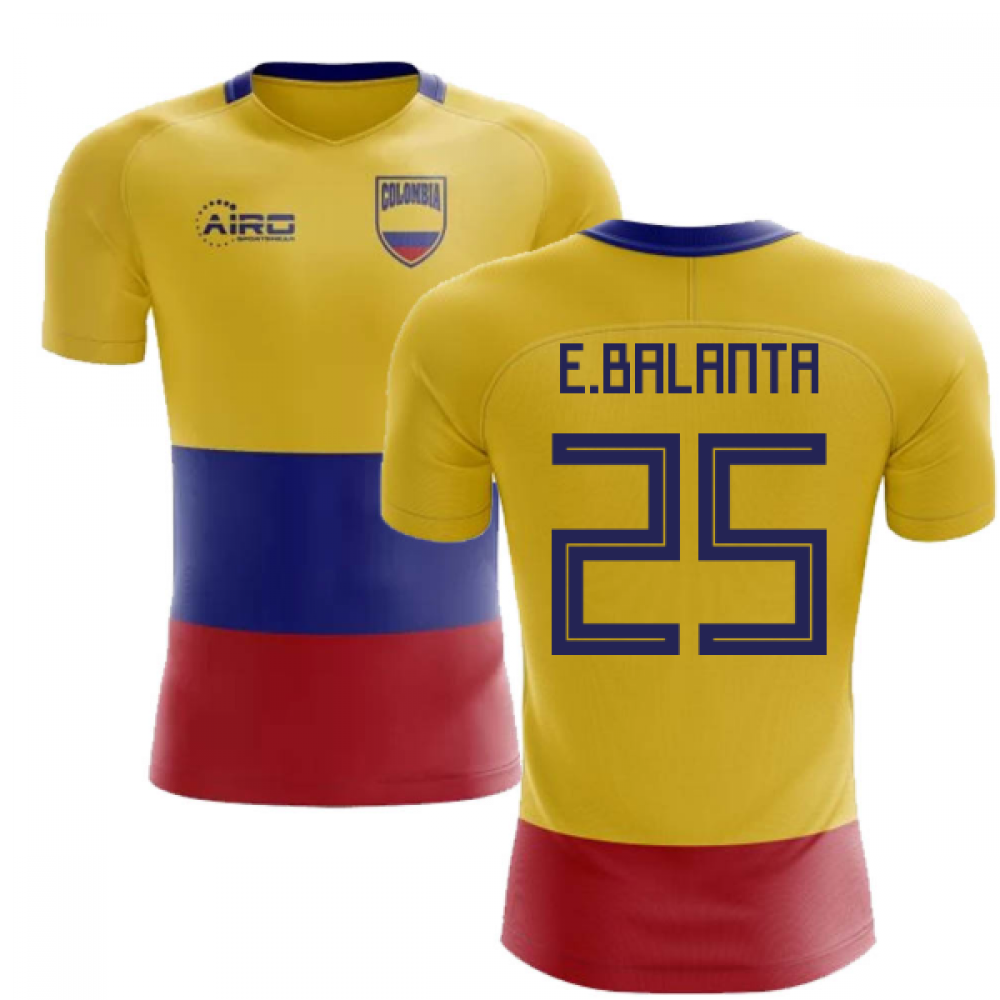 2025-2026 Colombia Flag Concept Football Shirt (E.Balanta 25)