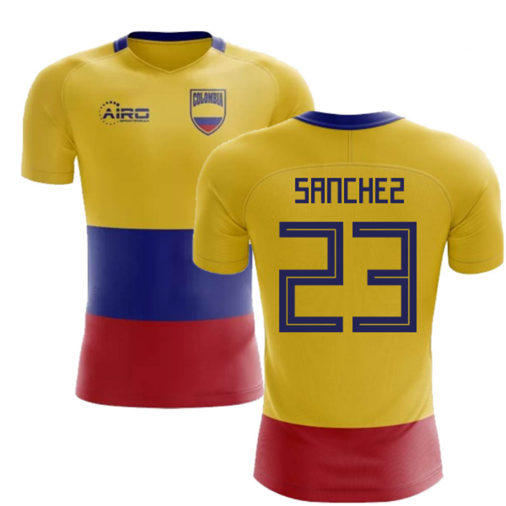 2025-2026 Colombia Flag Concept Football Shirt (Sanchez 23)