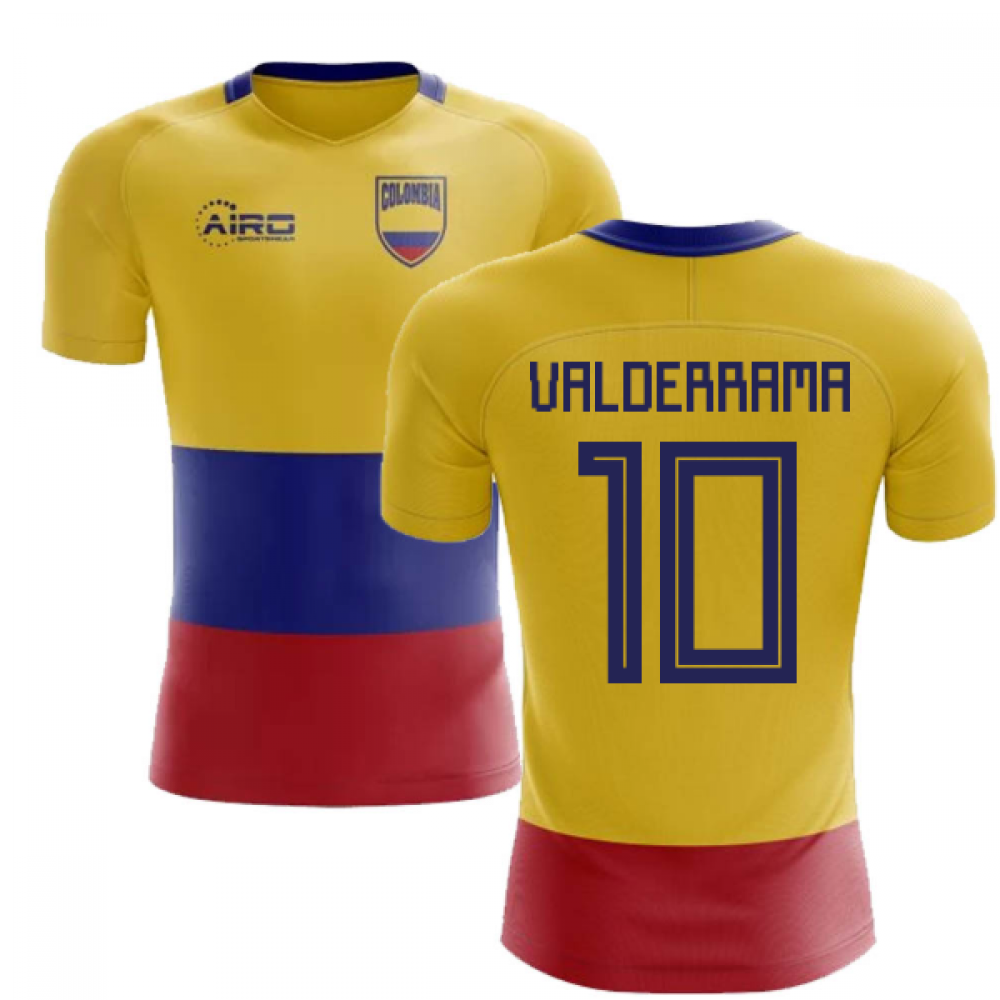 2024-2025 Colombia Flag Concept Football Shirt (Valderrama 10)