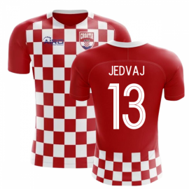2025-2026 Croatia Flag Concept Football Shirt (Jedvaj 13) - Kids