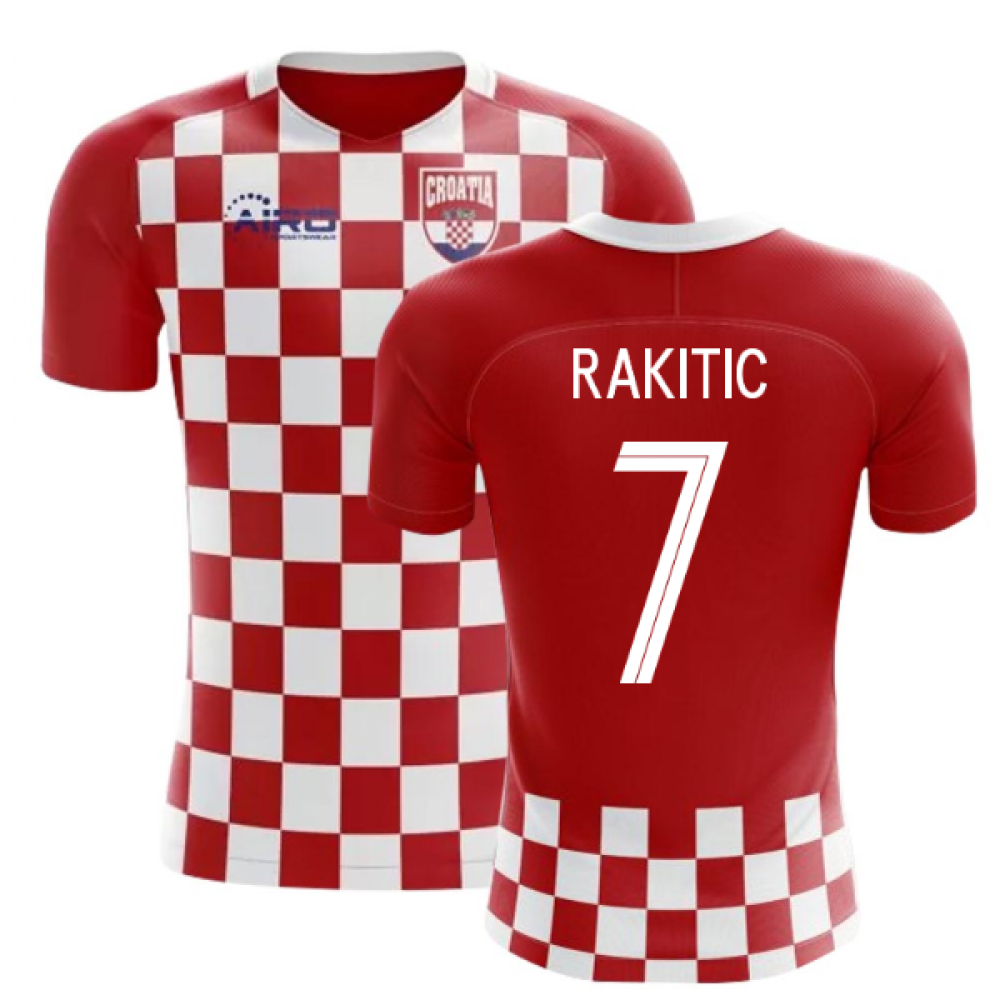 2025-2026 Croatia Flag Concept Football Shirt (Rakitic 7) - Kids