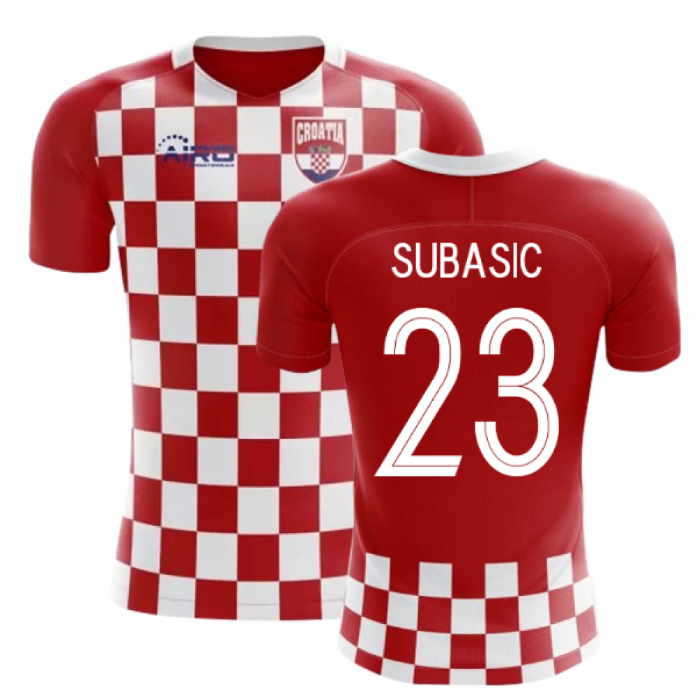 2023-2024 Croatia Flag Concept Football Shirt (Subasic 23) - Kids